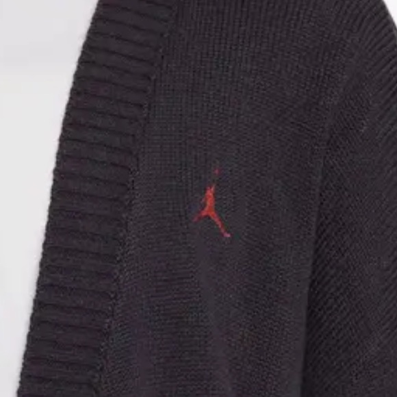 Jordan Distressed Cardigan Black  Knitted Button-Up Cardigan - Picture 4 of 4